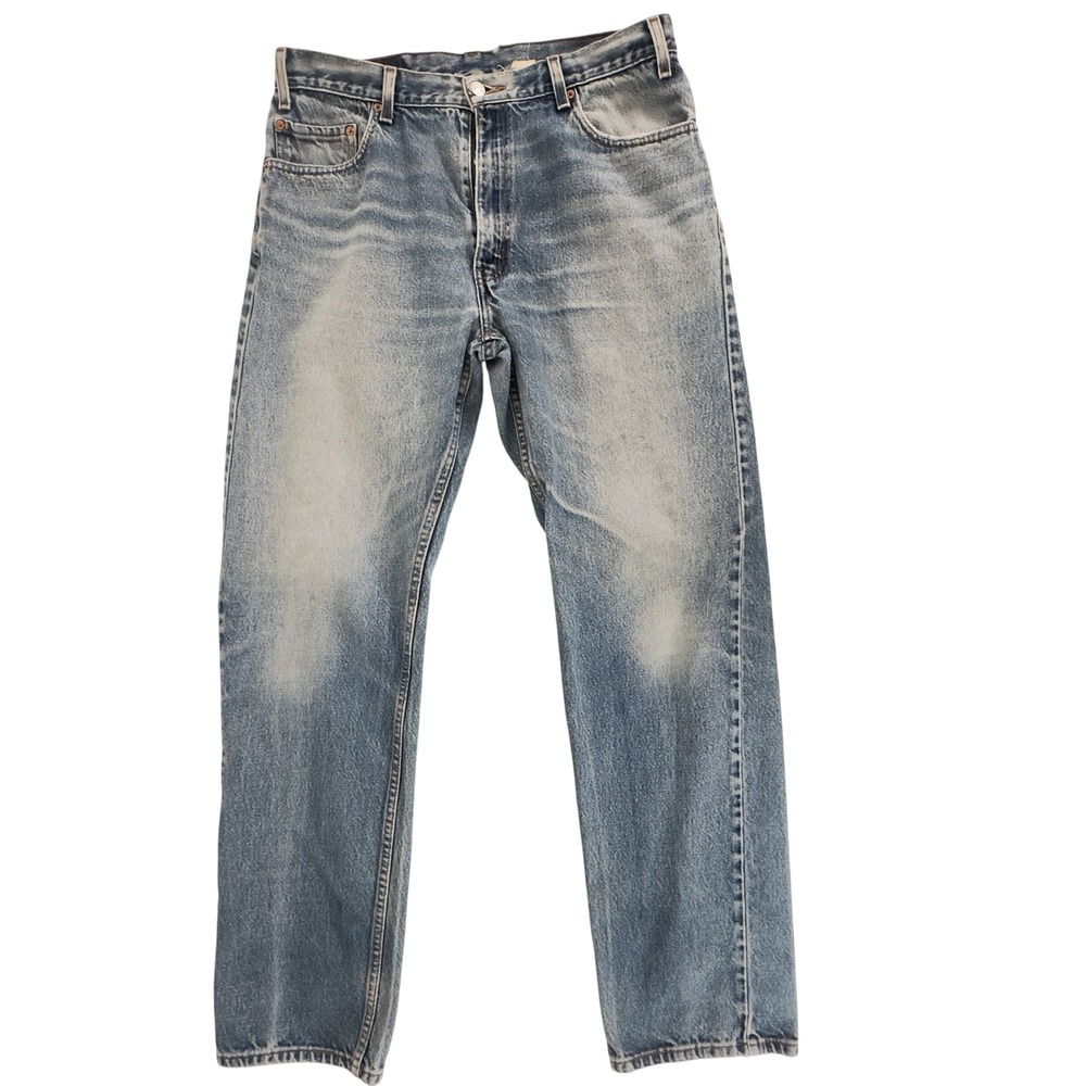 Vintage y2k Levis 505 Straight Leg Jeans Blue Cotton 36x34